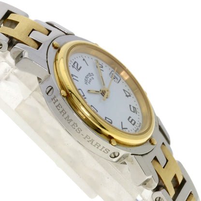 HERMES エルメス CL4.220 クリッパー 腕時計 SS レディース 中古