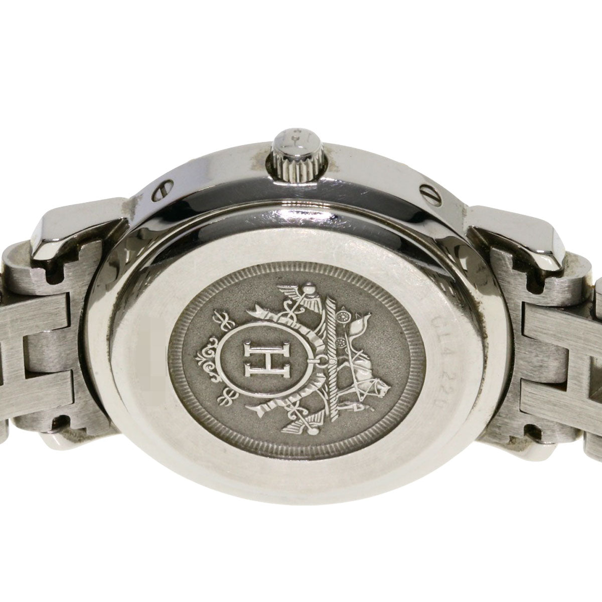 HERMES エルメス CL4.220 クリッパー 腕時計 SS レディース 中古