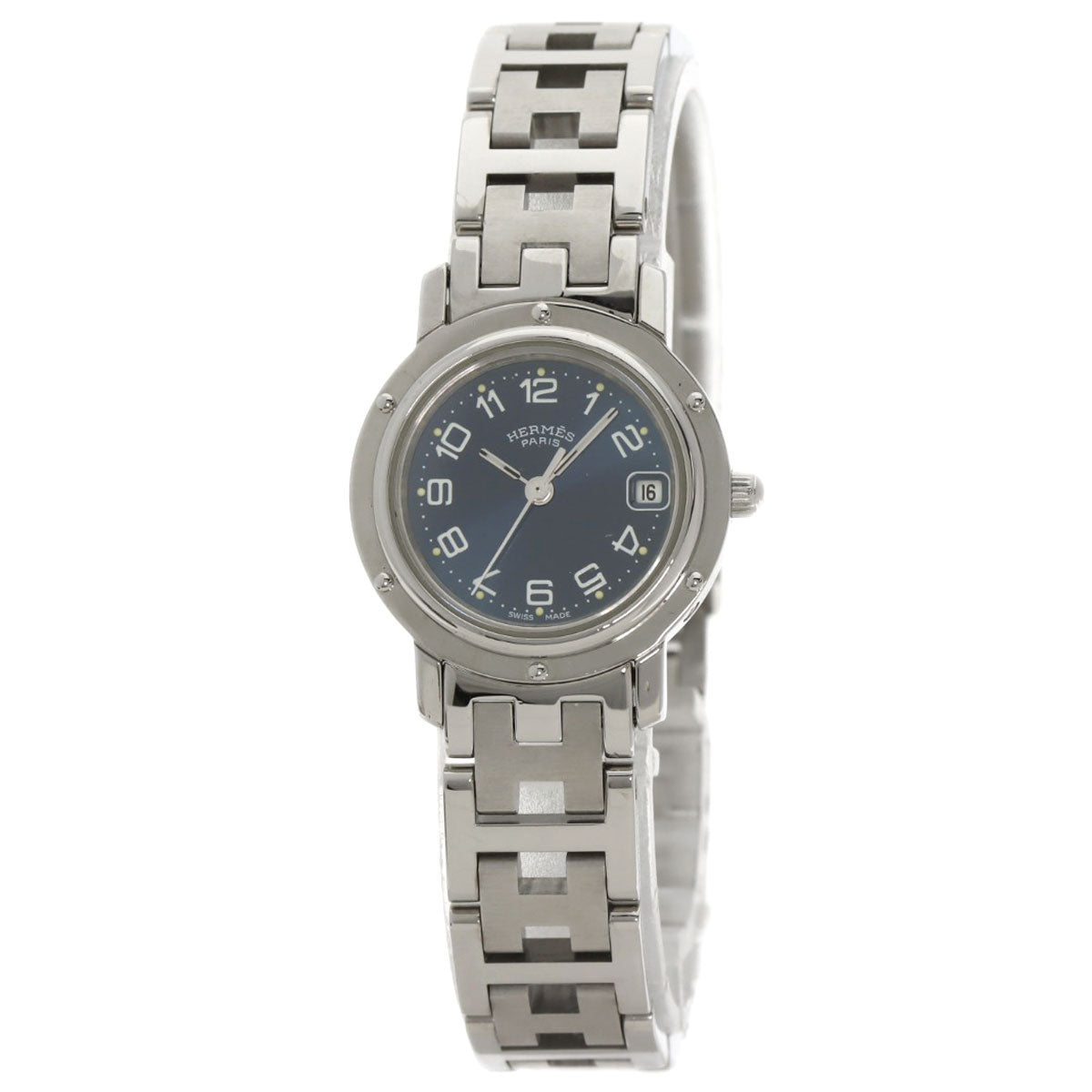 HERMES エルメス CL4.210 クリッパー 腕時計 SS レディース 中古