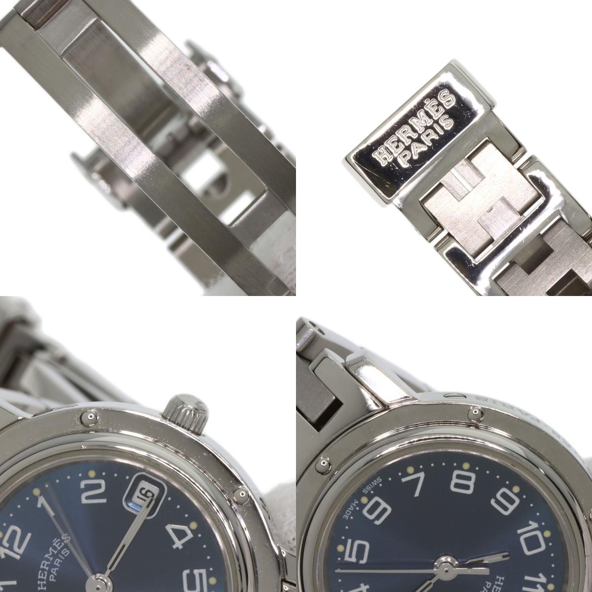 HERMES エルメス CL4.210 クリッパー 腕時計 SS レディース 中古