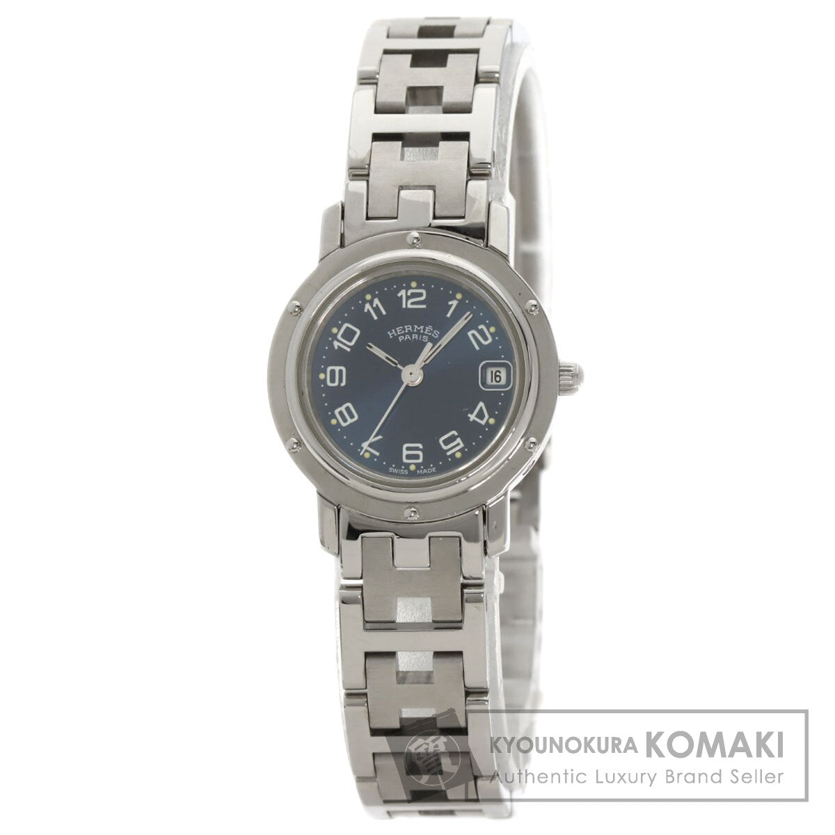 HERMES エルメス CL4.210 クリッパー 腕時計 SS レディース 中古