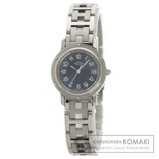 HERMES エルメス CL4.210 クリッパー 腕時計 SS レディース 中古