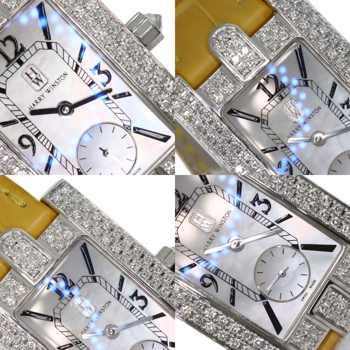 HARRY WINSTON ハリーウィンストン 310LQW アヴェニュー クラシック AVEQHM21W 腕時計 K18WG レディース 中古