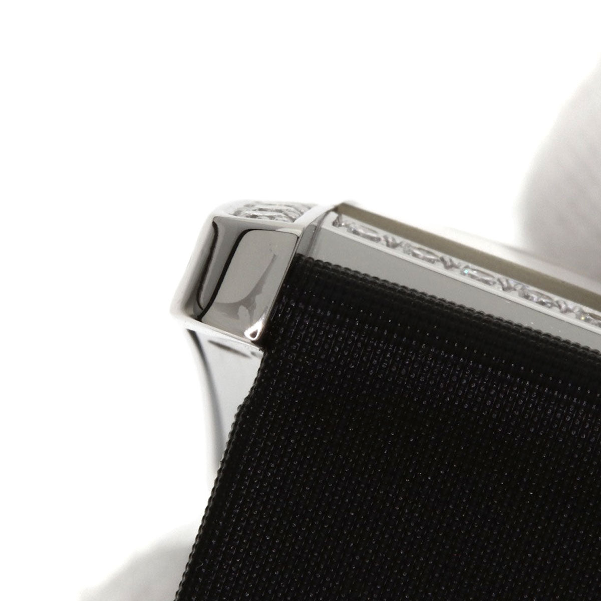 CARTIER カルティエ WB706631 タンクアメリカン SM ベゼルダイヤモンド 腕時計 K18WG レディース 中古