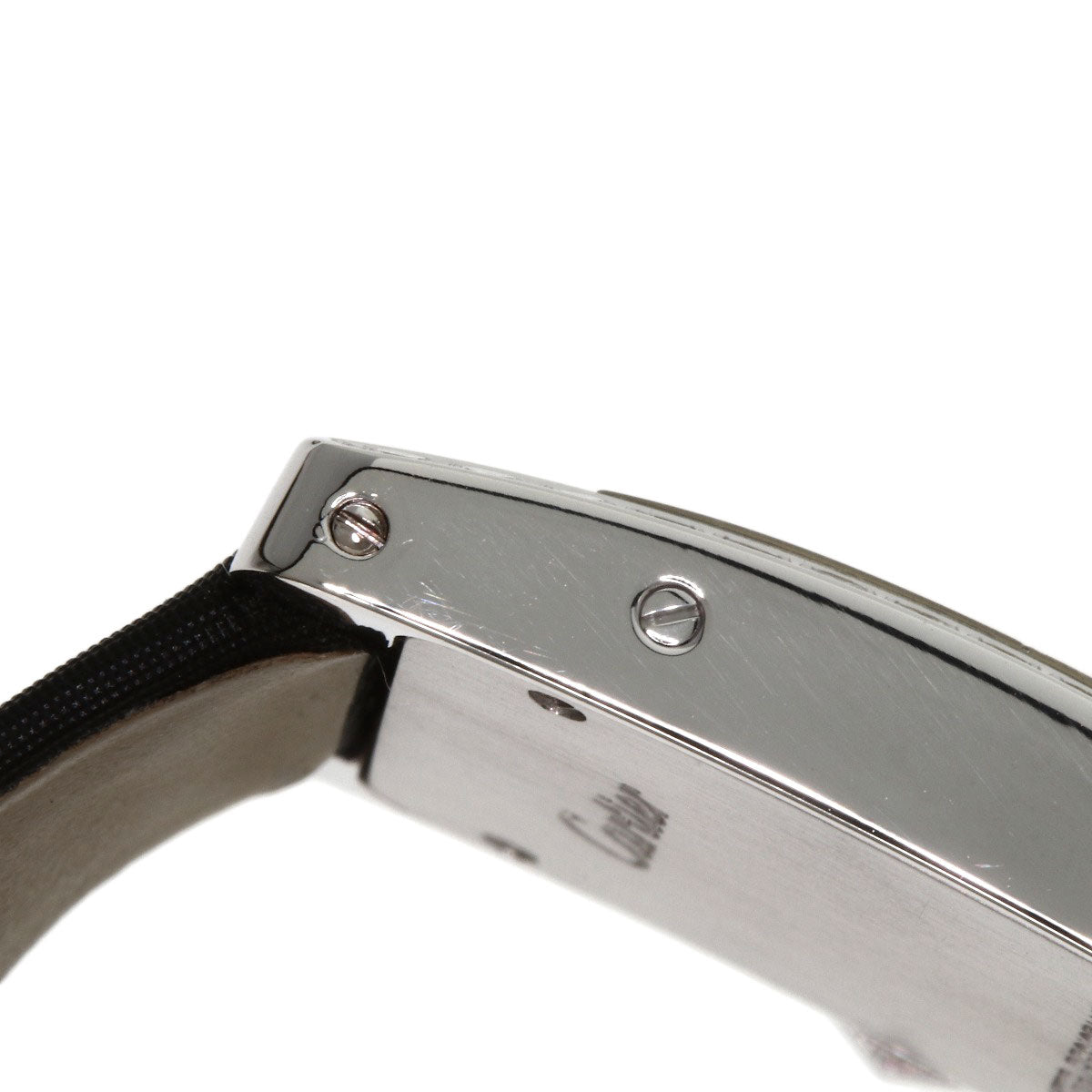 CARTIER カルティエ WB706631 タンクアメリカン SM ベゼルダイヤモンド 腕時計 K18WG レディース 中古