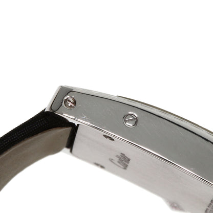 CARTIER カルティエ WB706631 タンクアメリカン SM ベゼルダイヤモンド 腕時計 K18WG レディース 中古