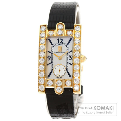HARRY WINSTON ハリーウィンストン 310LQG アヴェニュー クラシック 腕時計 K18YG レディース 中古