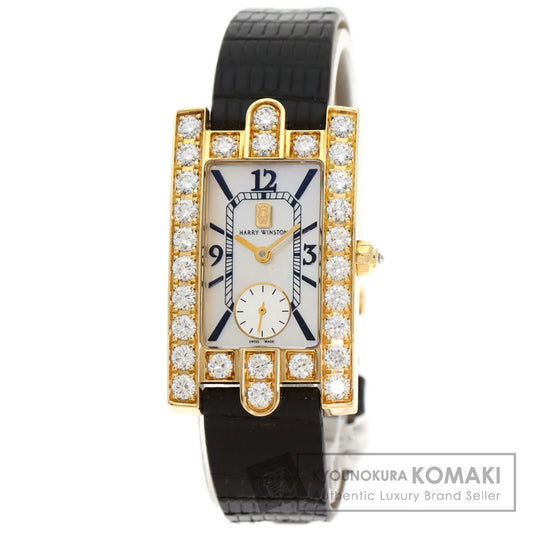 HARRY WINSTON ハリーウィンストン 310LQG アヴェニュー クラシック 腕時計 K18YG レディース 中古