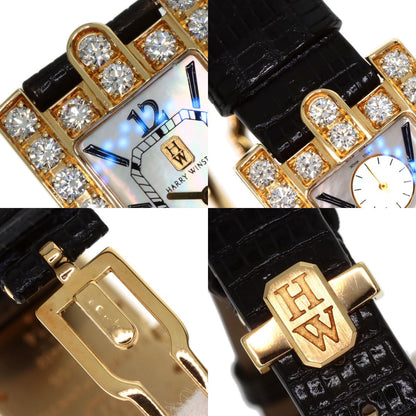HARRY WINSTON ハリーウィンストン 310LQG アヴェニュー クラシック 腕時計 K18YG レディース 中古