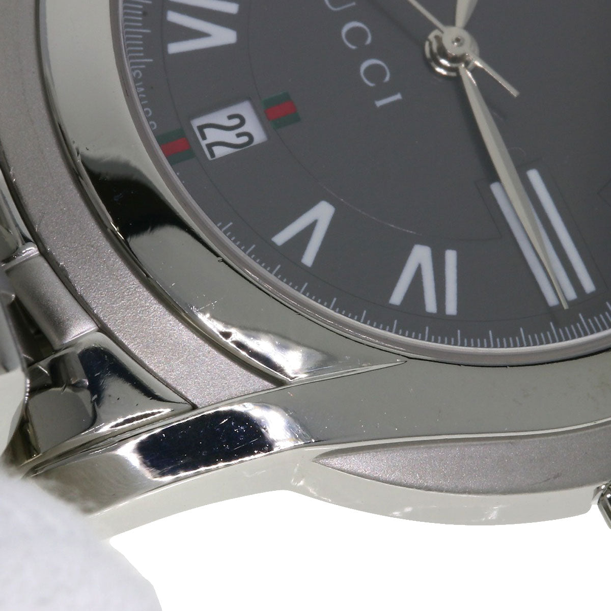 GUCCI グッチ 5500M ラウンドフェイス 腕時計 SS メンズ 中古