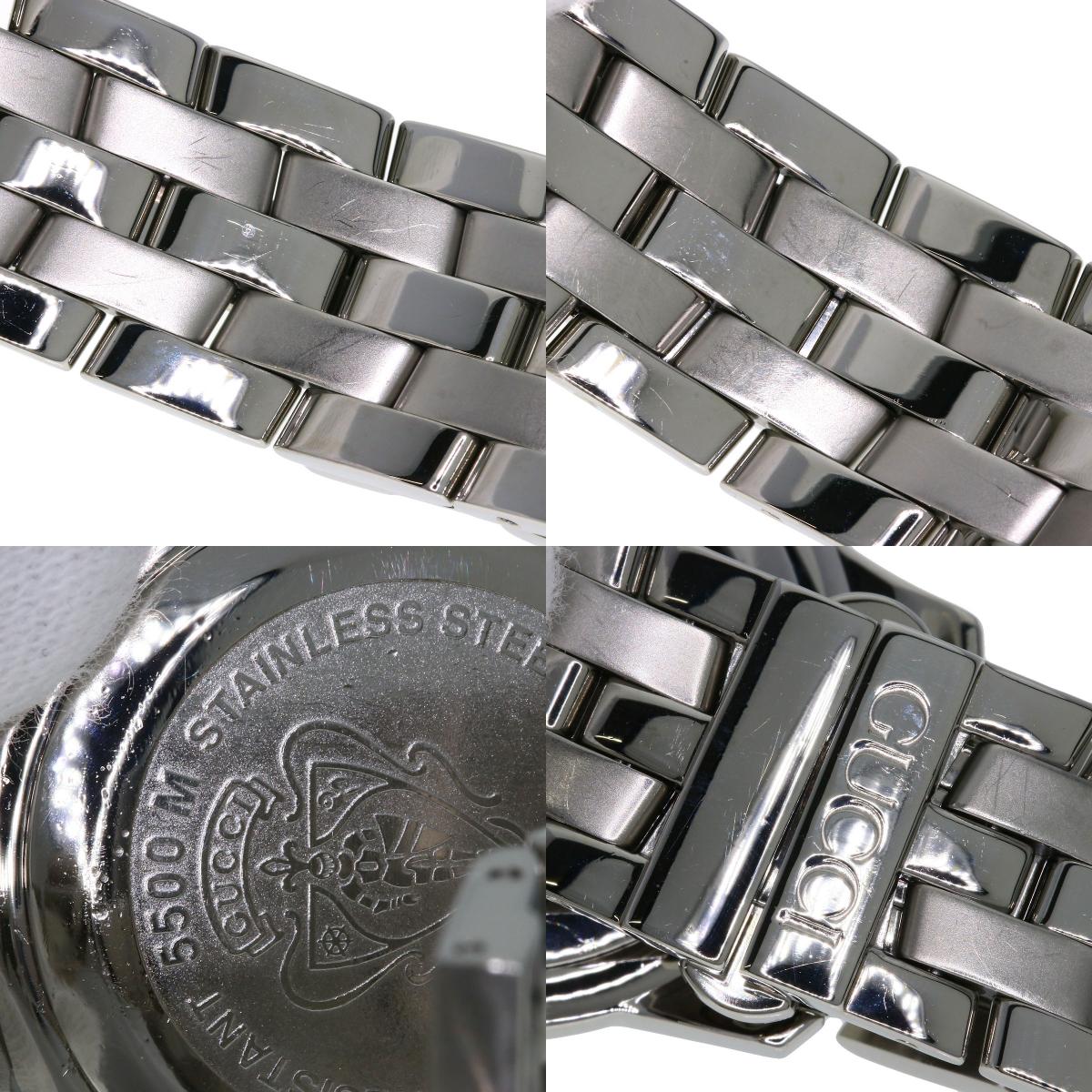 GUCCI グッチ 5500M ラウンドフェイス 腕時計 SS メンズ 中古