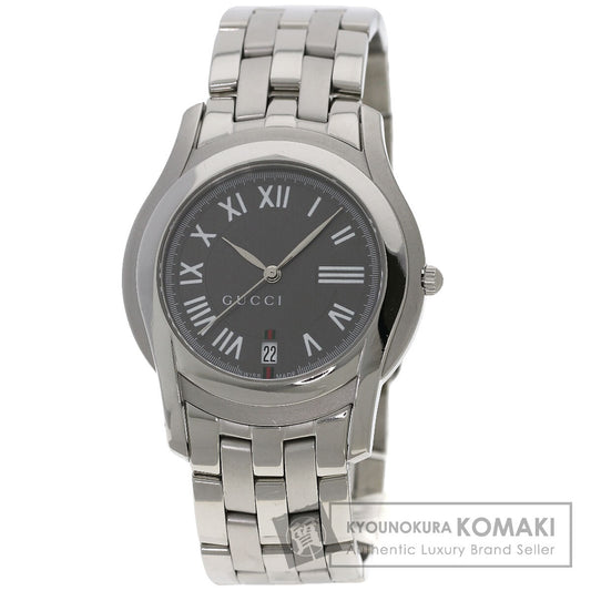 GUCCI グッチ 5500M ラウンドフェイス 腕時計 SS メンズ 中古