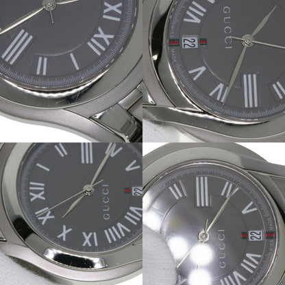GUCCI グッチ 5500M ラウンドフェイス 腕時計 SS メンズ 中古