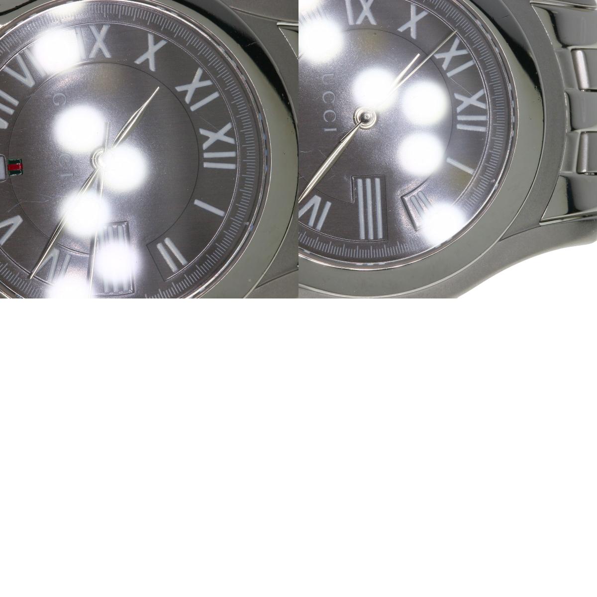 GUCCI グッチ 5500M ラウンドフェイス 腕時計 SS メンズ 中古