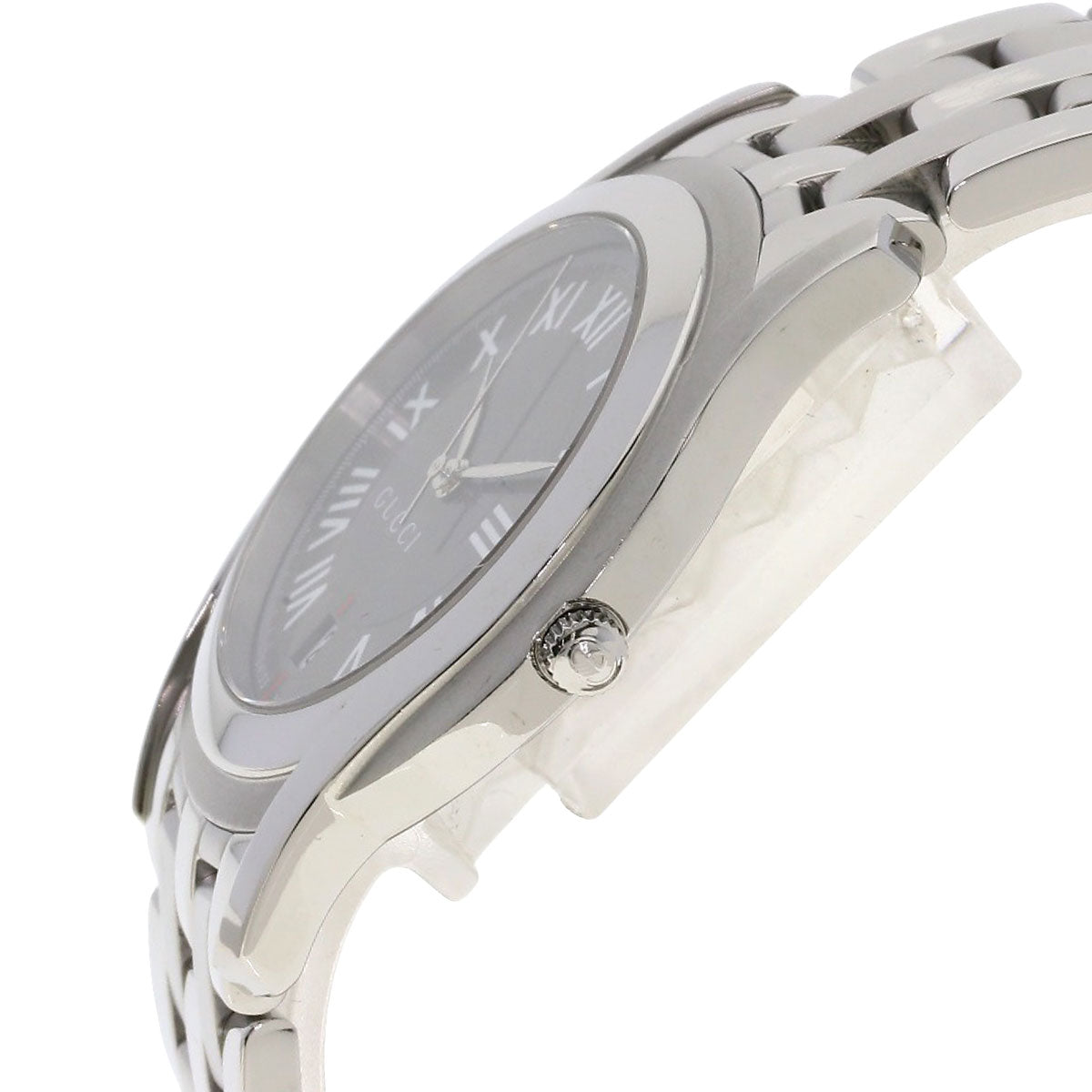 GUCCI グッチ 5500M ラウンドフェイス 腕時計 SS メンズ 中古