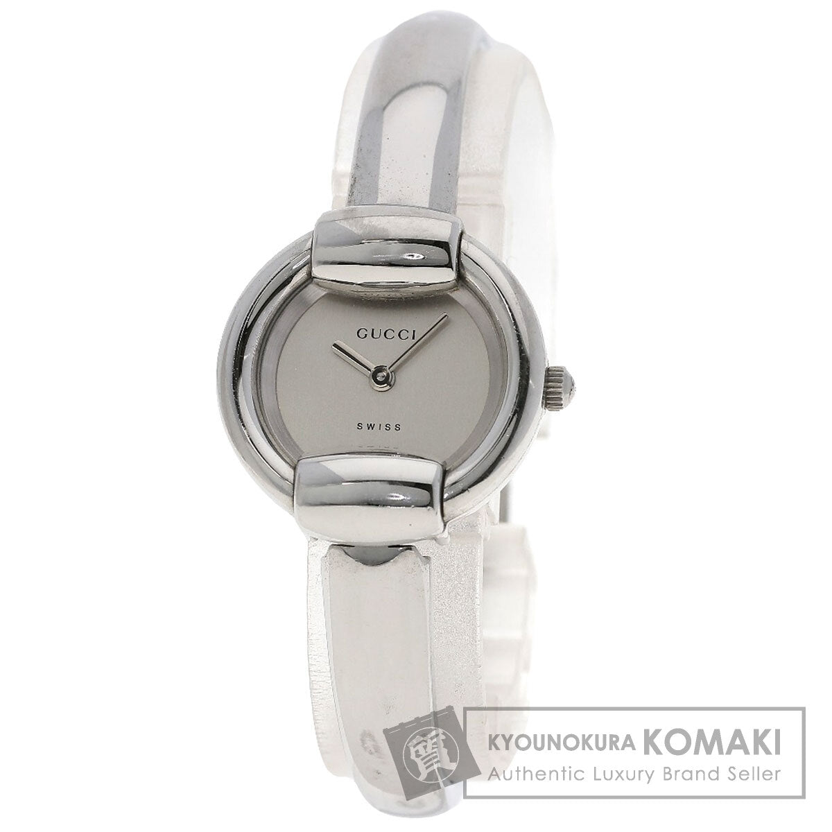 GUCCI グッチ 1400L ラウンドフェイス 腕時計 SS レディース 中古