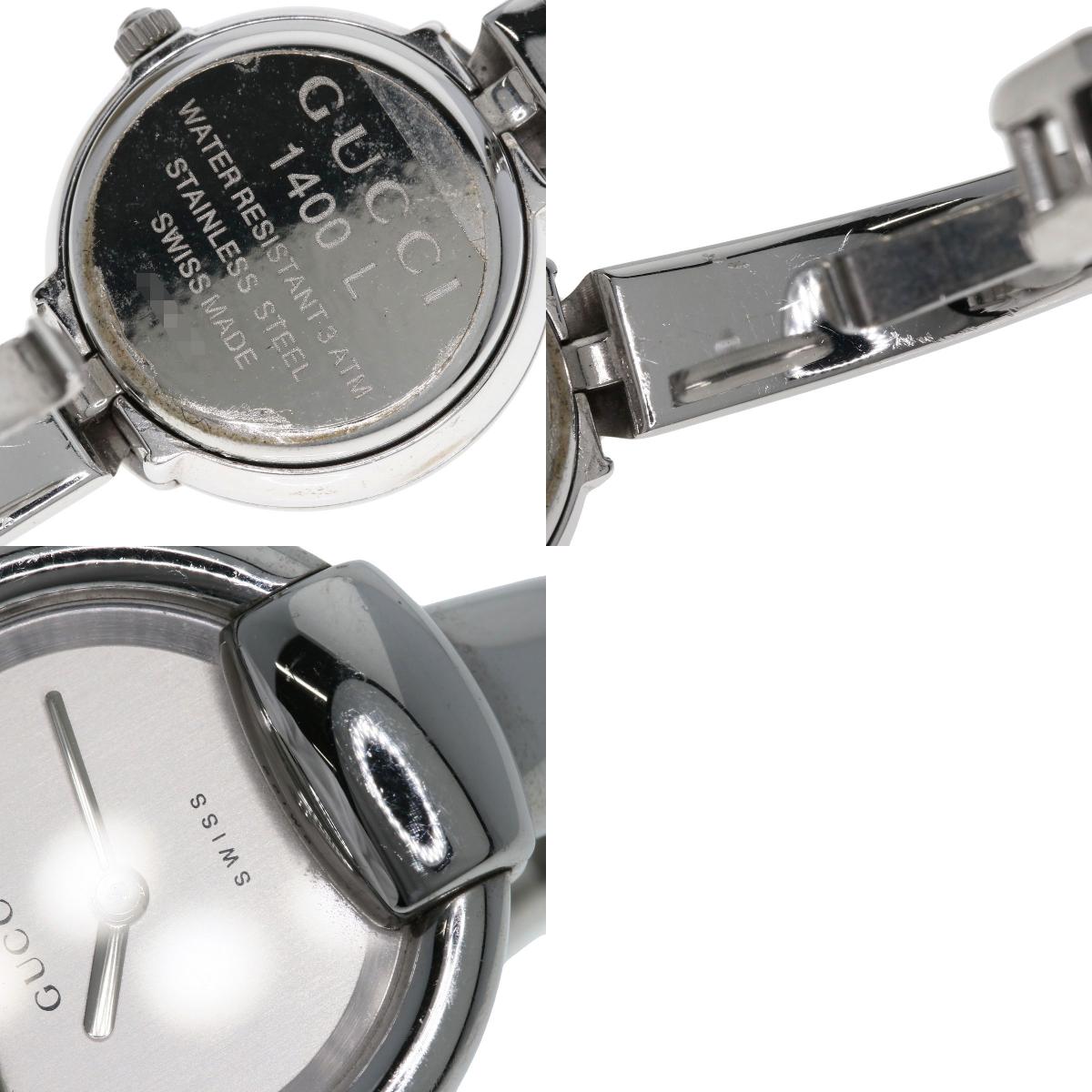 GUCCI グッチ 1400L ラウンドフェイス 腕時計 SS レディース 中古