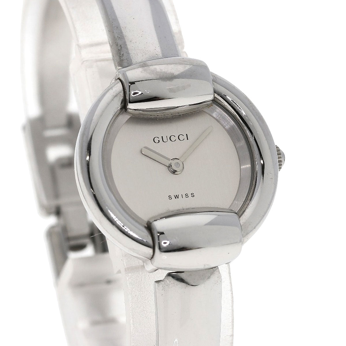 GUCCI グッチ 1400L ラウンドフェイス 腕時計 SS レディース 中古
