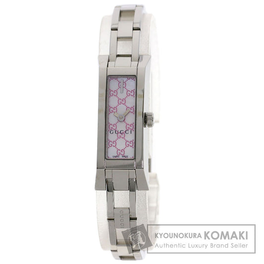 GUCCI グッチ YA110 スクエアフェイス 腕時計 SS レディース 中古
