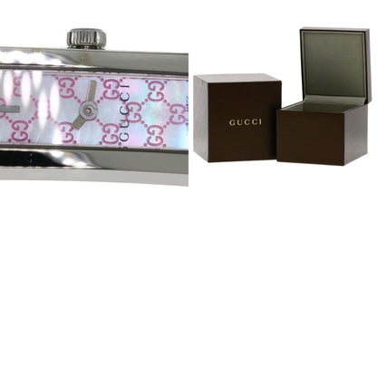 GUCCI グッチ YA110 スクエアフェイス 腕時計 SS レディース 中古
