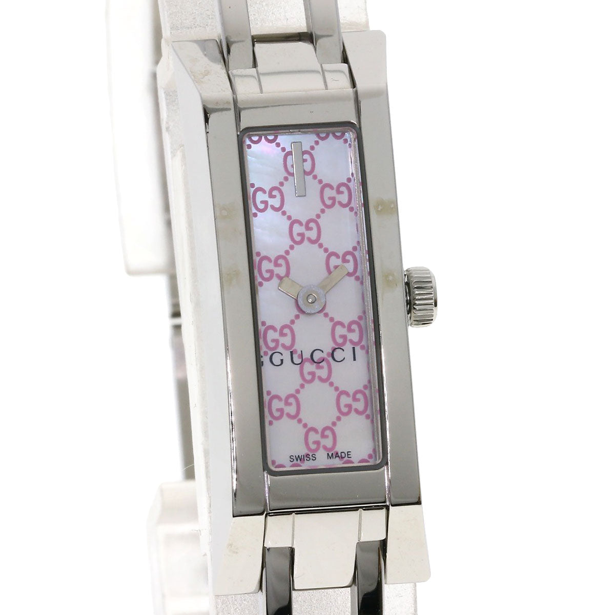 GUCCI グッチ YA110 スクエアフェイス 腕時計 SS レディース 中古