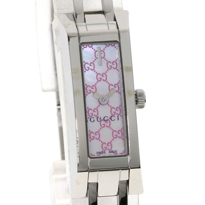 GUCCI グッチ YA110 スクエアフェイス 腕時計 SS レディース 中古