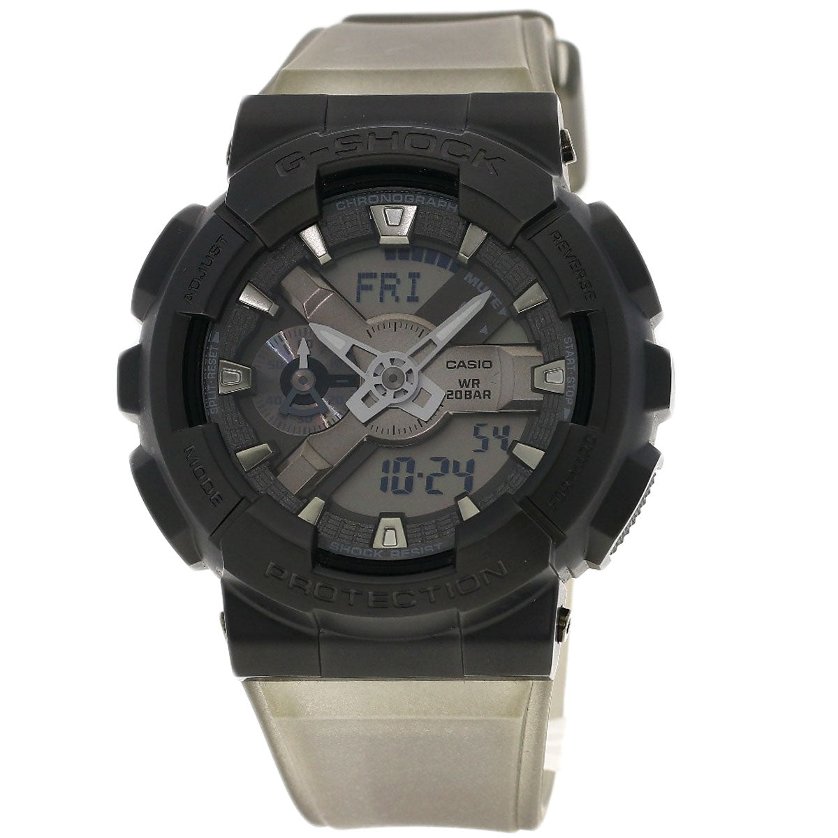 CASIO カシオ GM-110MF Gショック メタルカバード MIDNIGHT FOG 真夜中の霧 腕時計 SS メンズ 中古