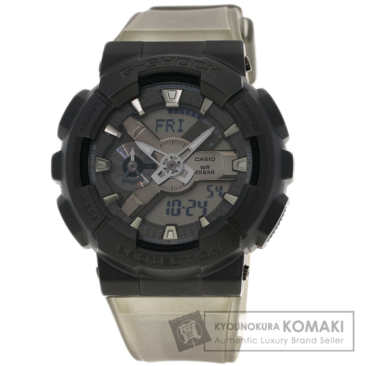 CASIO カシオ GM-110MF Gショック メタルカバード MIDNIGHT FOG 真夜中の霧 腕時計 SS メンズ 中古