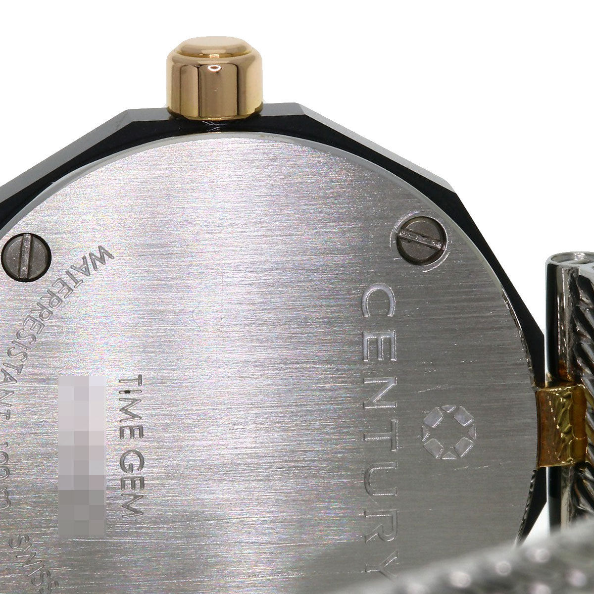 CENTURY センチュリー プライムタイム 8P ダイヤモンド 腕時計 SS レディース 中古
