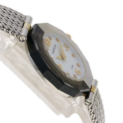 CENTURY センチュリー プライムタイム 8P ダイヤモンド 腕時計 SS レディース 中古