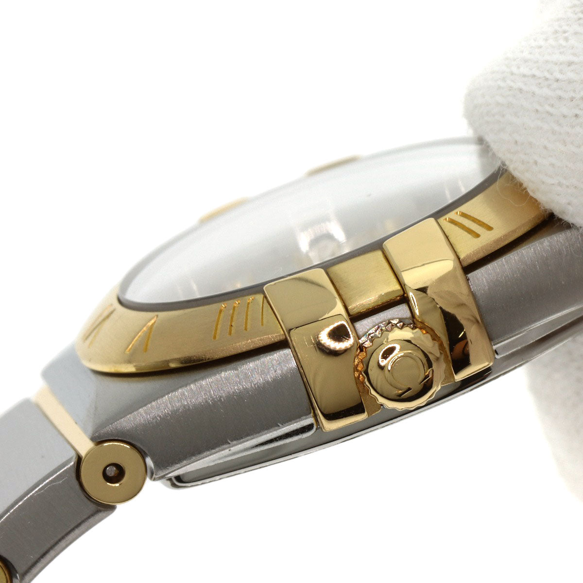 OMEGA オメガ 123.20.24.60.55.002 コンステレーション 12P ダイヤモンド 腕時計 SS レディース 中古