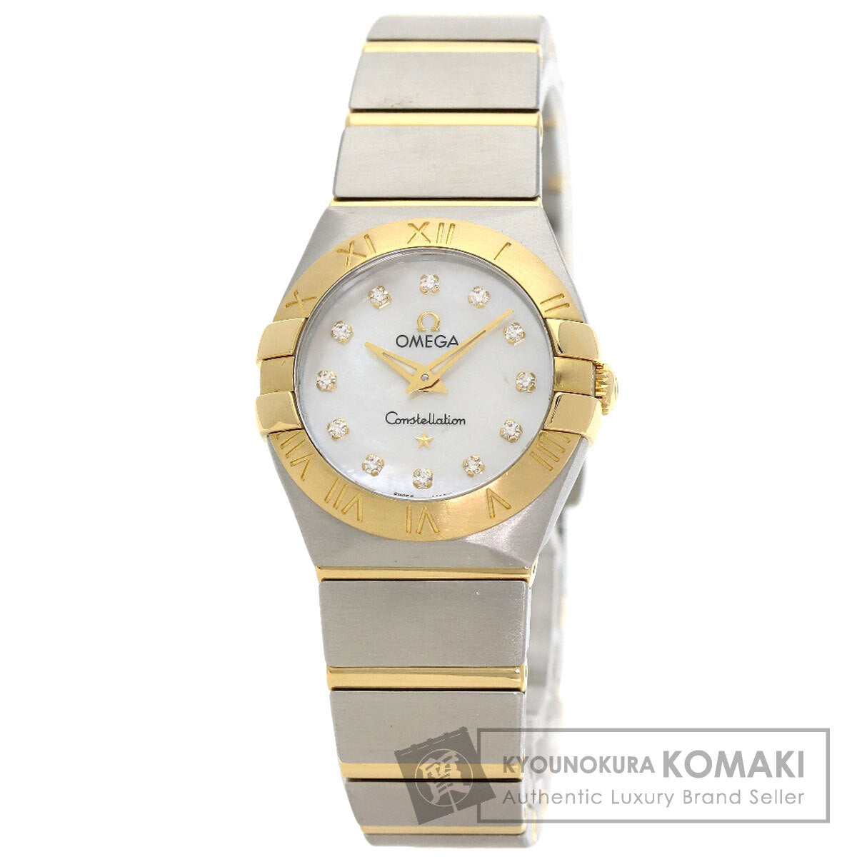 OMEGA オメガ 123.20.24.60.55.002 コンステレーション 12P ダイヤモンド 腕時計 SS レディース 中古