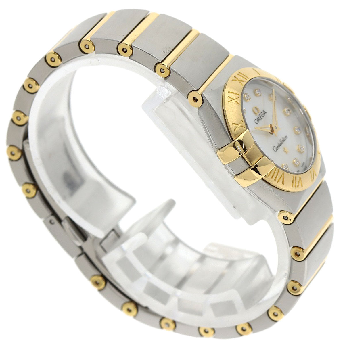 OMEGA オメガ 123.20.24.60.55.002 コンステレーション 12P ダイヤモンド 腕時計 SS レディース 中古