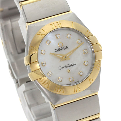 OMEGA オメガ 123.20.24.60.55.002 コンステレーション 12P ダイヤモンド 腕時計 SS レディース 中古