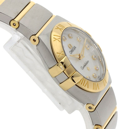 OMEGA オメガ 123.20.24.60.55.002 コンステレーション 12P ダイヤモンド 腕時計 SS レディース 中古