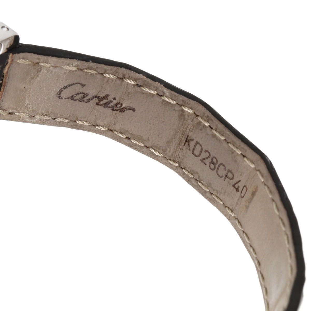 CARTIER カルティエ WB705131 タンクアメリカン SM ベゼルダイヤモンド 腕時計 K18WG レディース 中古