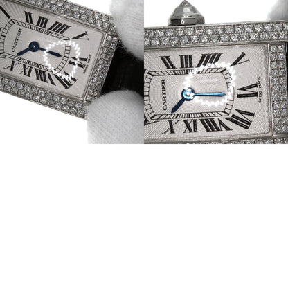 CARTIER カルティエ WB705131 タンクアメリカン SM ベゼルダイヤモンド 腕時計 K18WG レディース 中古