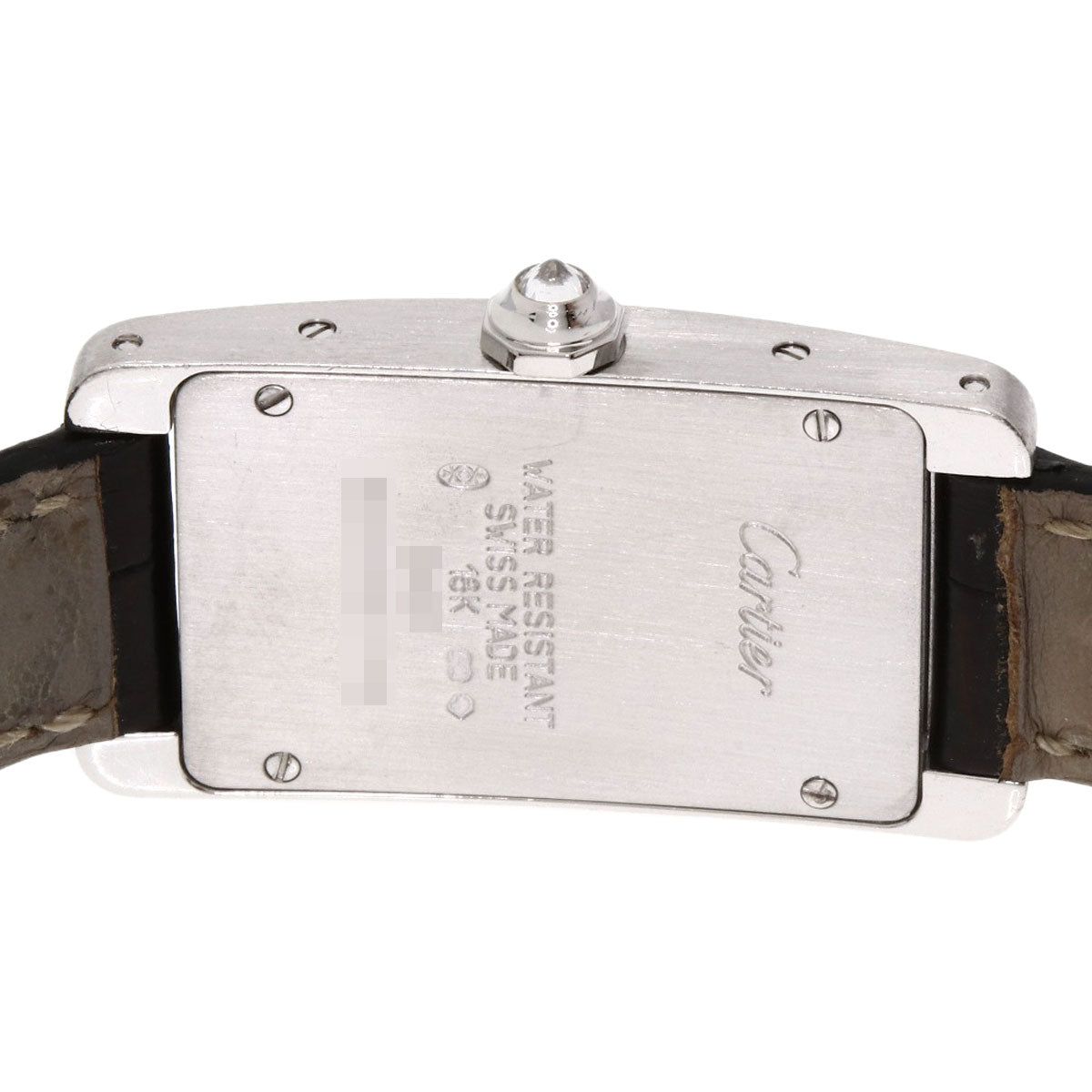 CARTIER カルティエ WB705131 タンクアメリカン SM ベゼルダイヤモンド 腕時計 K18WG レディース 中古