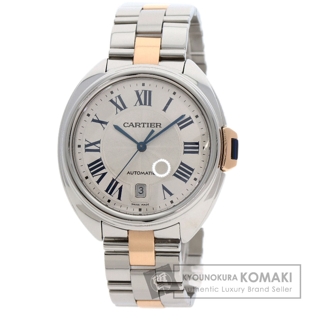 CARTIER カルティエ W2CL0002 クレ ドゥ カルティエ 40mm 腕時計 SS メンズ 中古