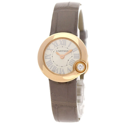 CARTIER カルティエ WGBL0004 バロン ブラン ドゥ カルティエ 26mm 腕時計 K18PG レディース 中古