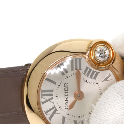 CARTIER カルティエ WGBL0004 バロン ブラン ドゥ カルティエ 26mm 腕時計 K18PG レディース 中古