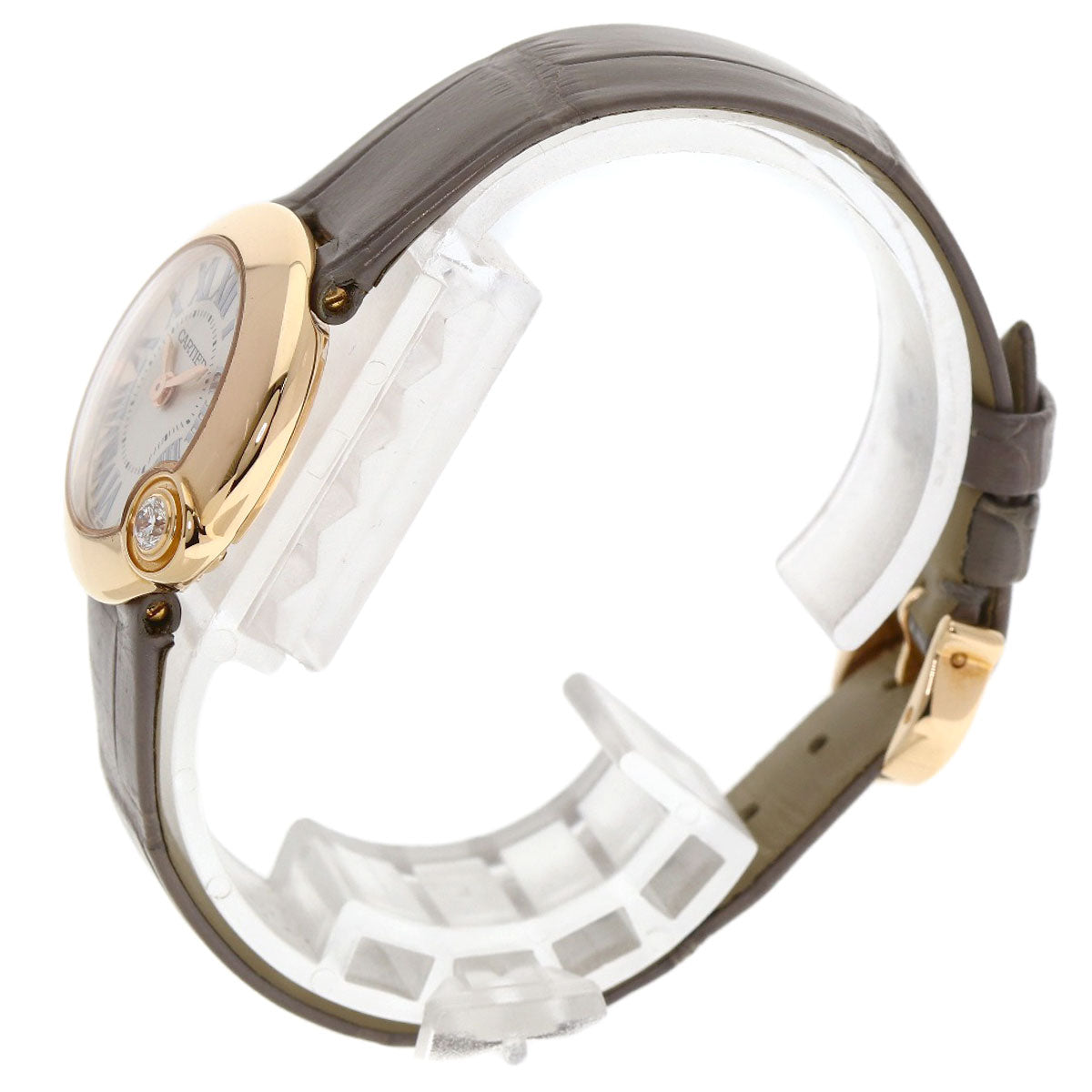CARTIER カルティエ WGBL0004 バロン ブラン ドゥ カルティエ 26mm 腕時計 K18PG レディース 中古