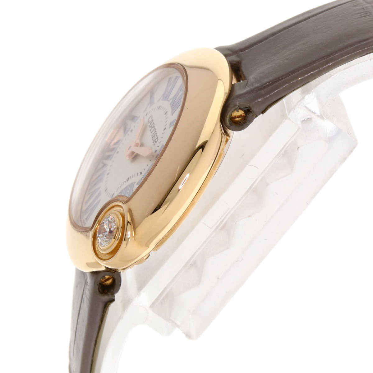 CARTIER カルティエ WGBL0004 バロン ブラン ドゥ カルティエ 26mm 腕時計 K18PG レディース 中古