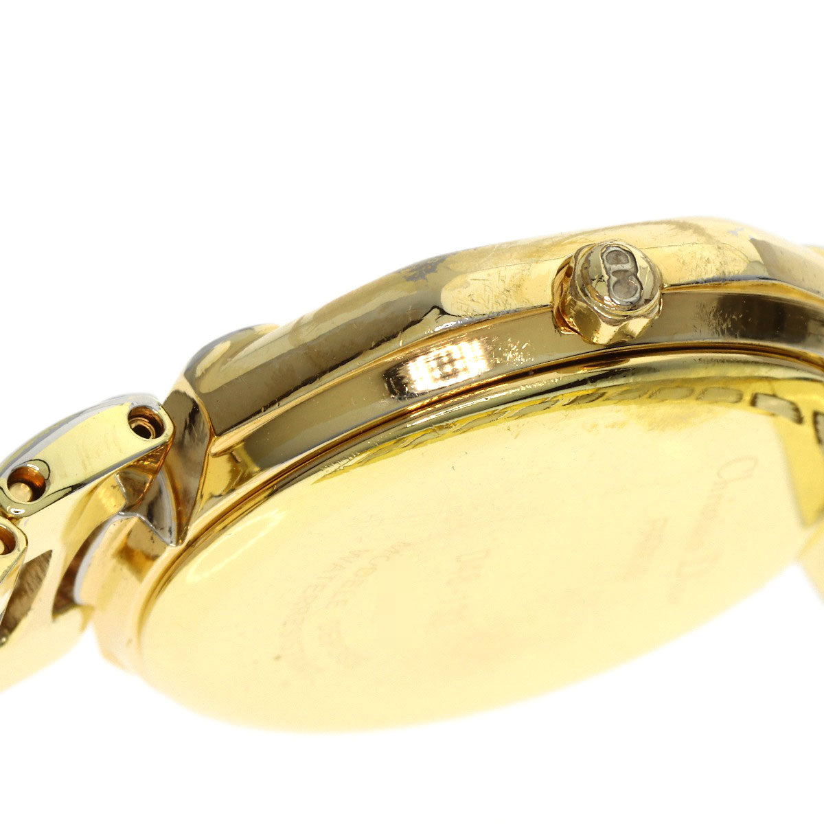 CHRISTIAN DIOR クリスチャンディオール D48-133 オクタゴン 腕時計 SS レディース 中古