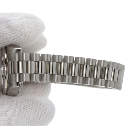 ROLEX ロレックス 179136G デイトジャスト 10P ベゼル ダイヤモンド 腕時計 PT レディース 中古