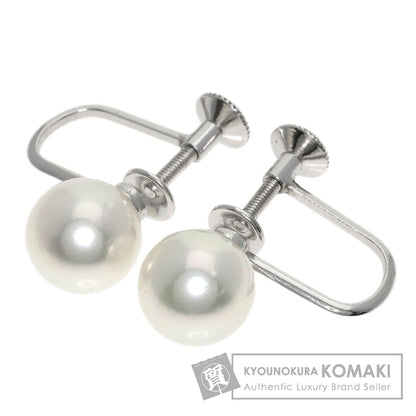 MIKIMOTO ミキモト パール 真珠 イヤリング K14WG レディース 中古