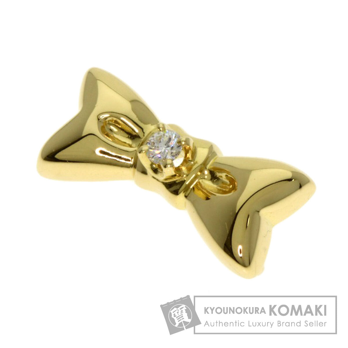 ミキモト リボン ダイヤモンド TOP ペンダントトップ 中古 商品画像1