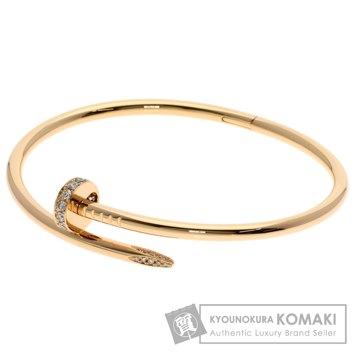 CARTIER カルティエ ジュスト アン クル クラシックモデル ダイヤモンド #19 ブレスレット K18PG レディース 中古