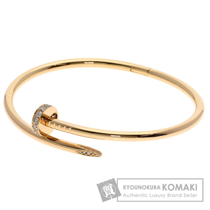 CARTIER カルティエ ジュスト アン クル クラシックモデル ダイヤモンド #19 ブレスレット K18PG レディース 中古