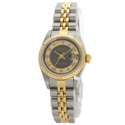 ROLEX ロレックス 79173MR デイトジャスト ミリヤード ダイヤモンド 腕時計 SS レディース 中古